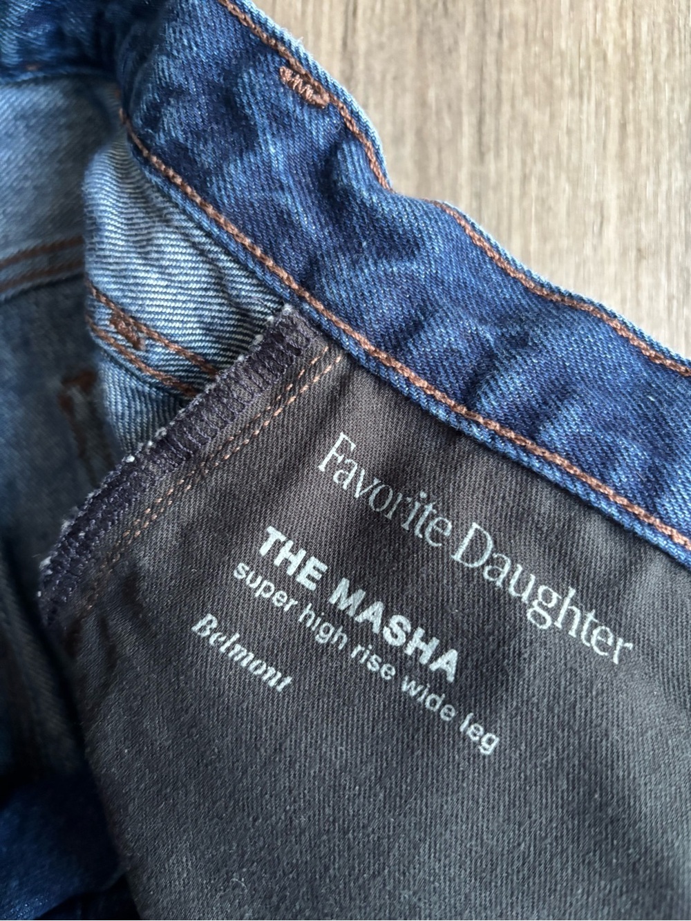Favorite Daughter The Masha Super High Rise Wide Leg Jeans in Belmont 26 - Picture 10 of 12